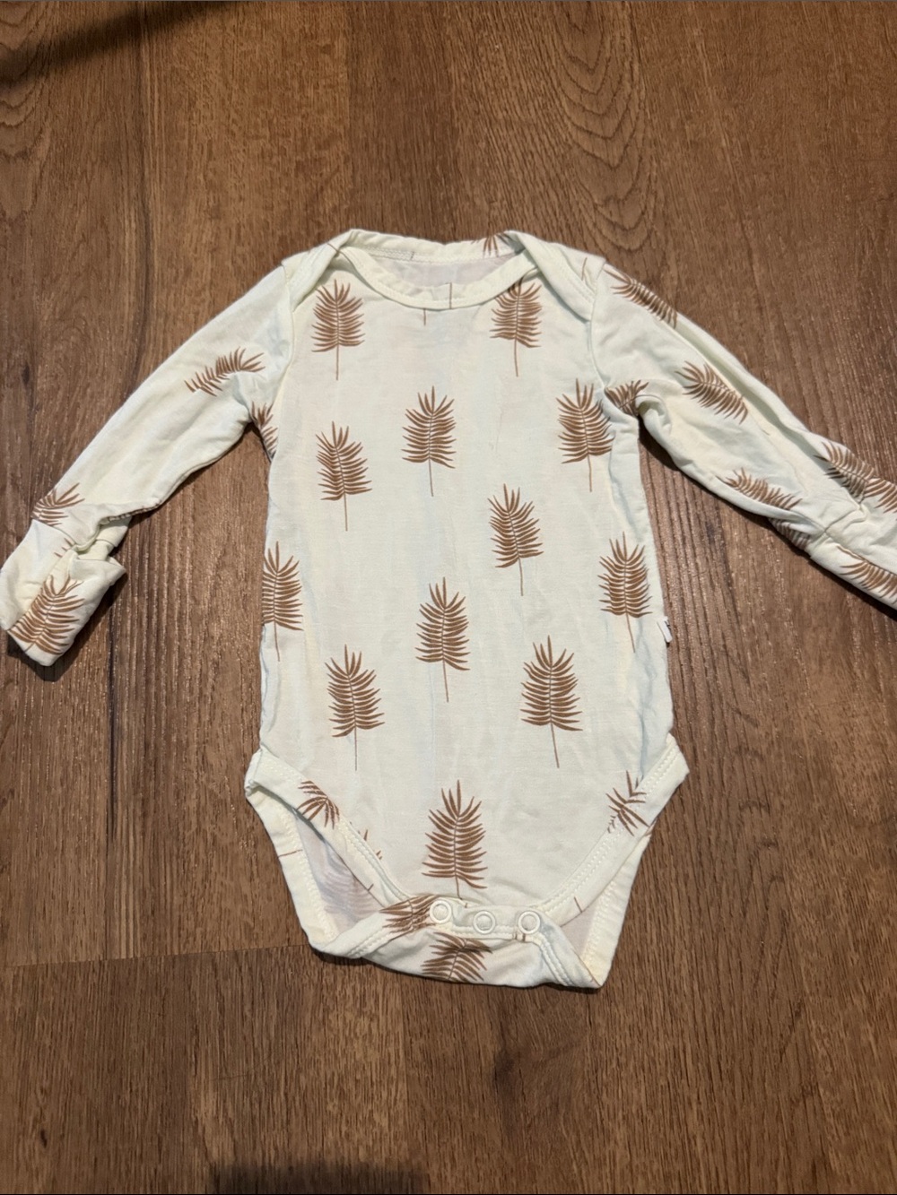 Forever French Cream Long-Sleeve Bodysuit